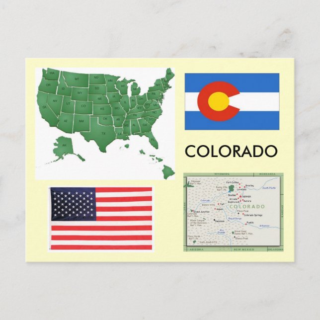 Colorado, USA Postkarte (Vorderseite)