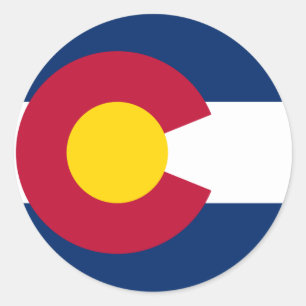 Colorado, Vereinigte Staaten Runder Aufkleber