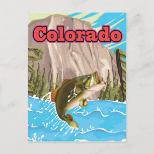 Colorado Vintage Reise Druck. Postkarte
