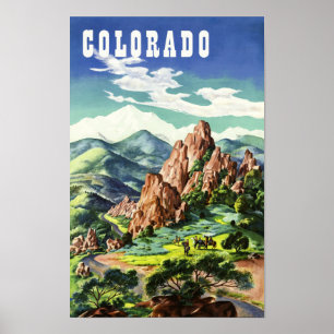 Colorado, Vintages Reiseplakat Poster