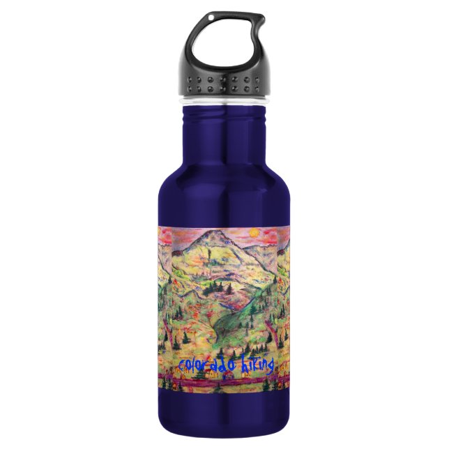 Colorado-Wanderkunst Trinkflasche (Vorderseite)