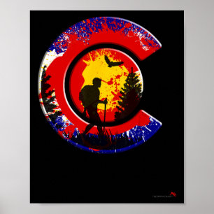 Colorado Wandern 14er Rocky Mountain Wanderer Poster