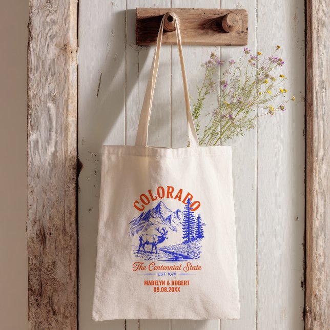 Colorado Wedding Welcome Gift Bridesmaid, Guests Tragetasche (Von Creator hochgeladen)