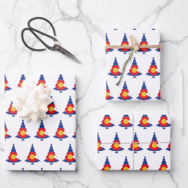 Colorado Weihnachtsbaum Geschenkpapier Set (Vorderseite)