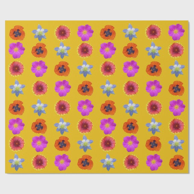 Colorado-Wildblumen 1 Geschenkpapier (Flach)