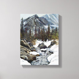 Colorado Winter Glow: Estes Park Leinwanddruck