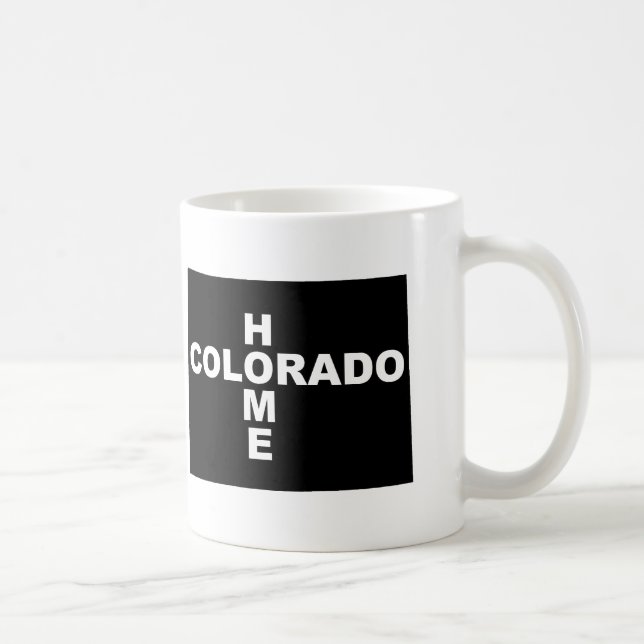 Colorado-Zuhause weg von Staats-Tasse oder Kaffeetasse (Rechts)