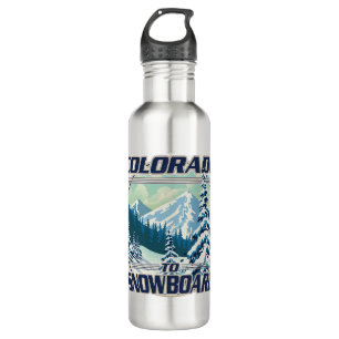 Colorado zum Snowboard Edelstahlflasche