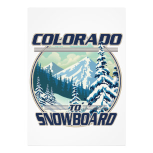 Colorado zum Snowboardfahren Fotodruck