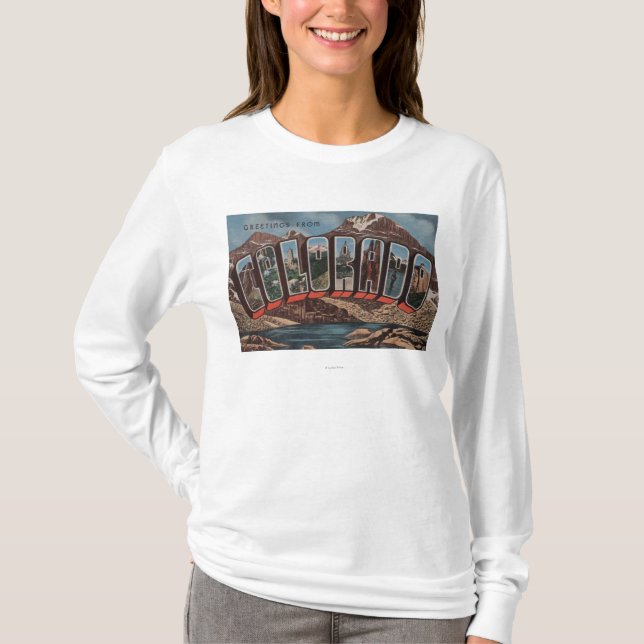 ColoradoLarge Buchstabe ScenesColorado T-Shirt (Vorderseite)