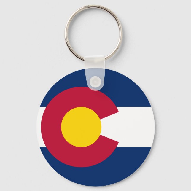 Colorados Flagge Schlüsselanhänger (Vorderseite)