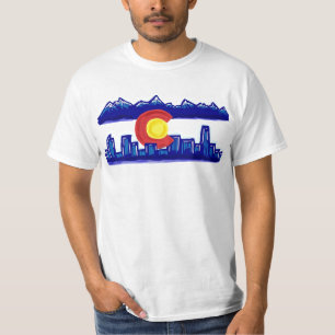 Coloradoskyline-Typ-Wert-Shirt T-Shirt