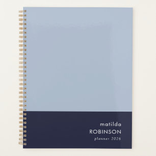 Colorbloc minimal moderne Bleu bicolore 2026