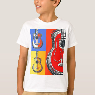 Colorblock Gitarren-KinderT - Shirt