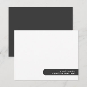 Colorblock Moderne Minimalistische Notizkarte Mitteilungskarte
