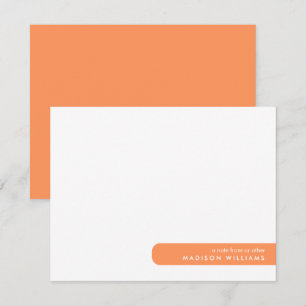 Colorblock Moderne Minimalistische Notizkarte Mitteilungskarte