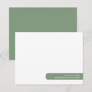 Colorblock Moderne Minimalistische Notizkarte Mitteilungskarte