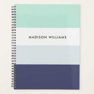 Colorblock personnalisé Planificateur Monogramme h