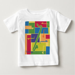 Colorblocks Baby-lange Hülse Baby T-shirt