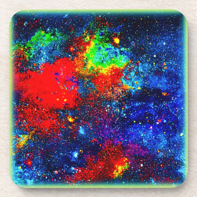 Colorburst Cosmos. Jetzt kaufen Getränkeuntersetzer (Vorderseite)