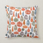 Colorcolor Pumpkins Collection Kissen<br><div class="desc">Aquarellfarbene Kürbis-Illustrationen</div>