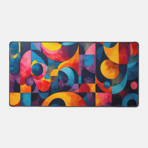 Colorcube 6 Colorful Cubism Desk Mat Schreibtischunterlage