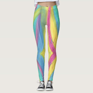 Coloré Abstrait Pastel Blends Leggings