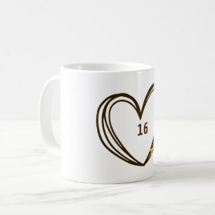 COLORÉ COEUR TEXTE MUG