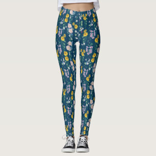 Coloré Gras Floral Gym Yoga Leggings