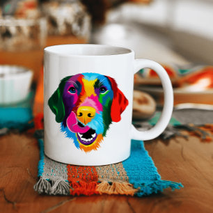Coloré Labrador Retriever Chien Coffee Mug