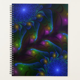 Coloré Lumineux Abstrait moderne Trippy Fractal