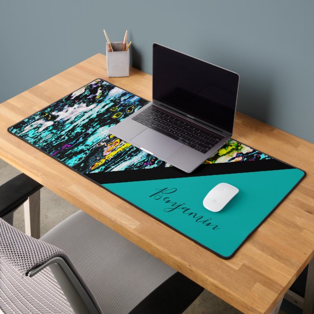coloré + marbre cool noir chic (Bureau 2)