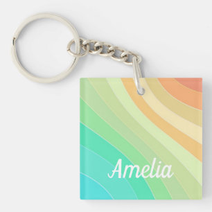 Coloré moderne Pastel Waves Motif Personnalisé