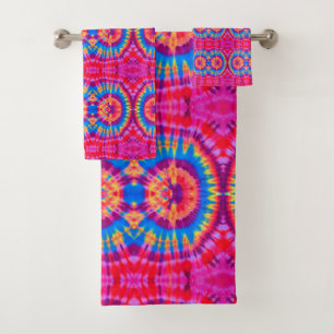 Coloré Motif Cravate-teint bohème