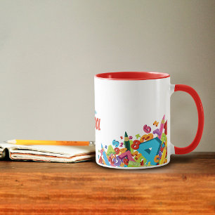 Coloré Retour à l'école Café Mug