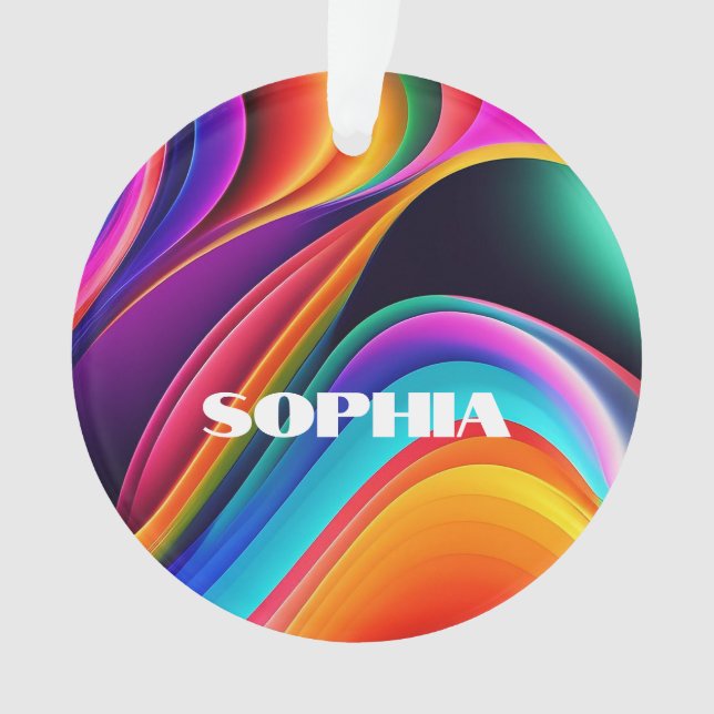 Coloré Rétro Waves Personnel (devant)