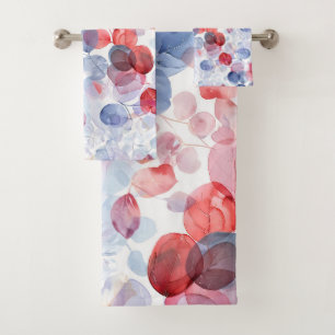 Coloré Rustique Eucalyptus Feuilles d'aquarelle