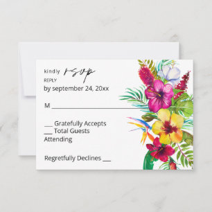 Coloré Tropical Floral no Real RSVP