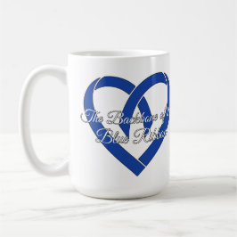 Colorectal Cancer Backbone Heart Blue Awareness  Kaffeetasse