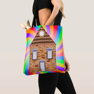 Colored Brick House Tasche