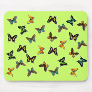 Colored Butterflies Art Mousepad