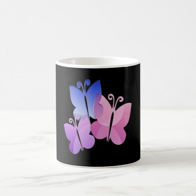 Colored Butterflies Kaffeetasse (Mittel)