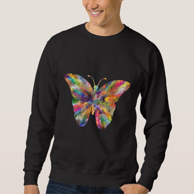 Colored Butterfly Sweatshirt (Vorderseite)