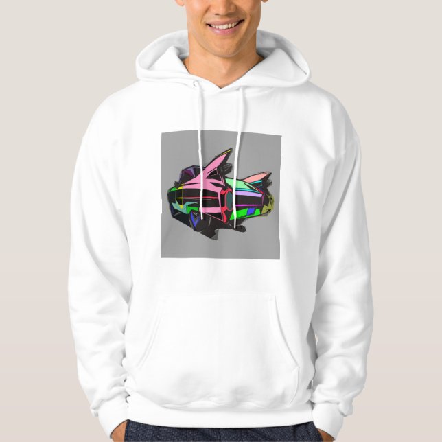 Colored cadillac hoodie (Vorderseite)
