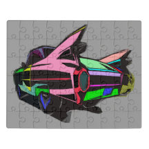 Colored cadillac
