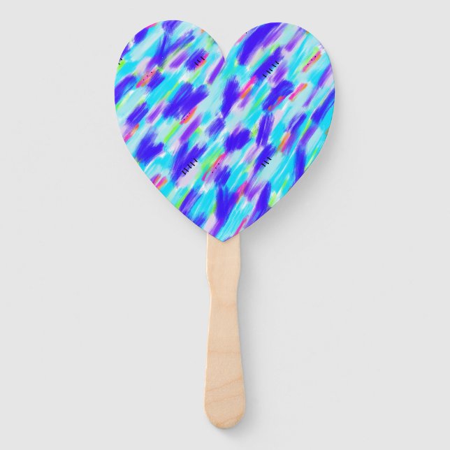 Colored Chaos Hand Fan Fächer (Vorderseite)