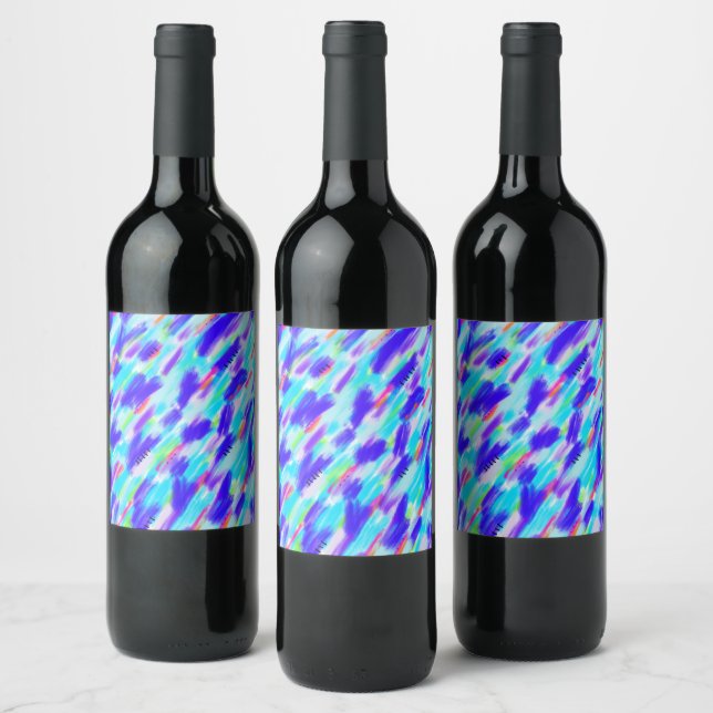 Colored Chaos Wine Label Weinetikett (Flaschen)