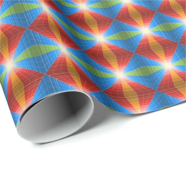 Colored Cube Geschenkpapier (Rolleneckpunkt)