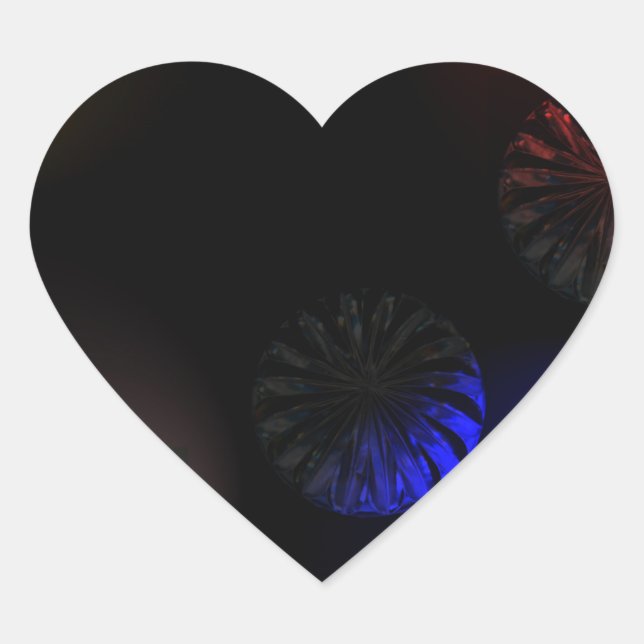 Colored Cystal Imager Herz-Aufkleber (Vorderseite)