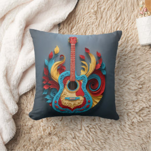 Colored Fantasy Guitar Kissen